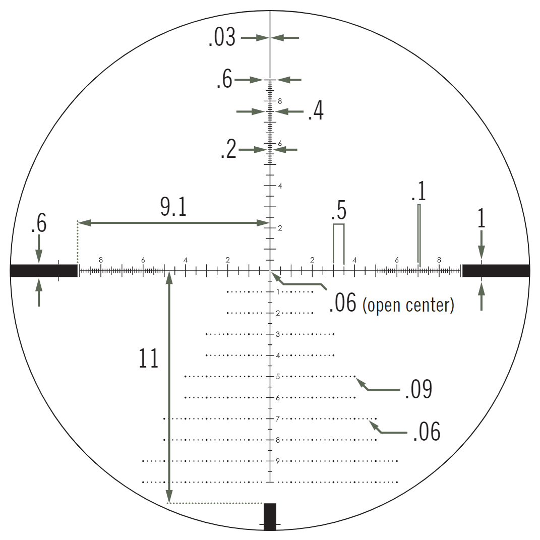 进口维特瞄准镜VORTEX 10029 TACTICAL 6-24X50 FFP前置光瞄 - 图片 2